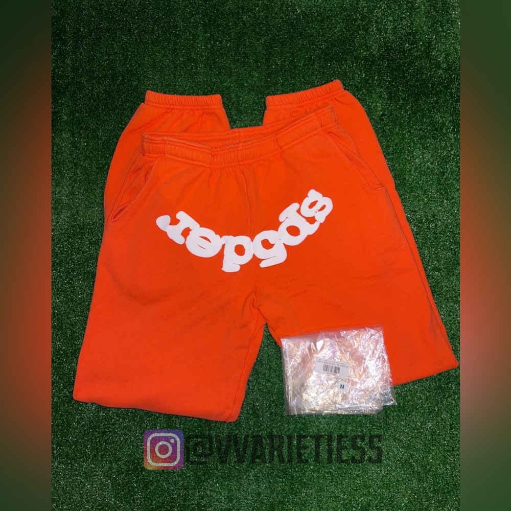 Spider Worldwide Orange Sweatpants